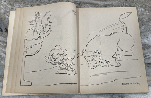 Walt Disney's GOOFY Vintage Coloring Book 1970 Whitman HTF - Picture 7 of 10