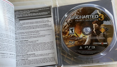 Uncharted 3: Drake's Deception (Sony PlayStation 3, 2011) COMPLETO con Manual - Imagen 6 de 12