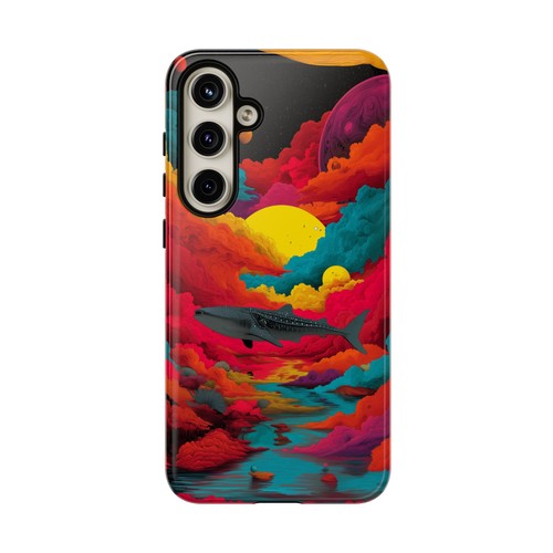 Phone Ink Case for iPhone / Galaxy / Pixel – Whale Shark Vibrant Clouds - Picture 210 of 257