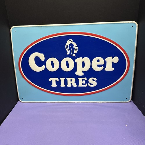 COOPER REIFEN geprägtes Blechschild - 16” x 24” schöner Zustand