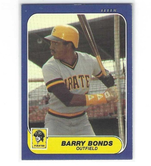 1986 Fleer Update Baseball Barry Bonds XRC #U-14
