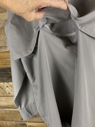Bass Pro Shops Herren Gr. 46" Brustumfang lang Rollriegel Ärmel Knopfleiste belüftetes Hemd - Bild 11 von 14