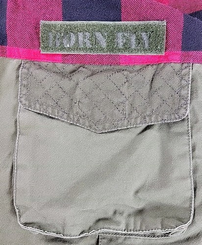 Born Fly 2XL Men's JACKET "ONLY THE FLY SURVIVE"  Anytown USA  FLANNEL SNAP ZIP - Picture 8 of 13