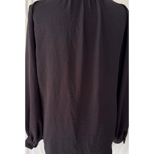 Blusa Nine West Mediana Negra Botón Frontal Poliéster - Imagen 7 de 8