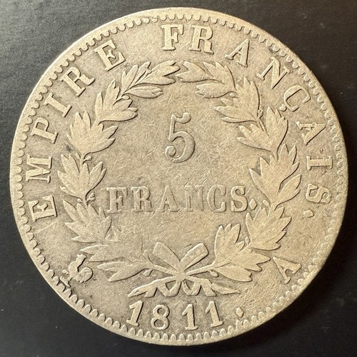1811 France SILVER 5 Francs KM #694