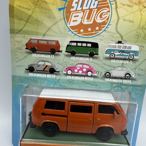 Jada Punch Buggy Slug Bug Volkswagen T3 Microbus Orange Diecast Model Car - Picture 4 of 5