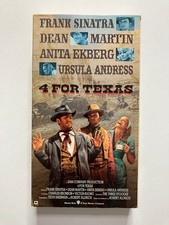 4 for Texas VHS 1991 Western Comedy Frank Sinatra Dean Martin