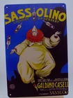 Sassolino Liquore Tin Sign Italian Vintage Poster Bar Wall Decor Retro Art