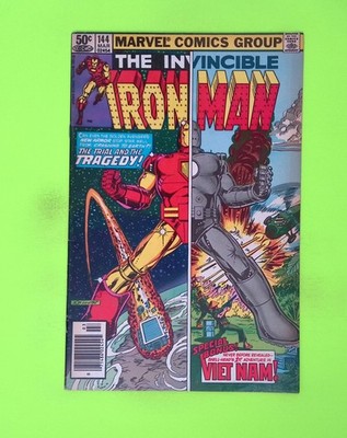 Iron Man #144 Vol. 1 1981 Marvel Comics 1st App Newsstand 6.0 W183-105
