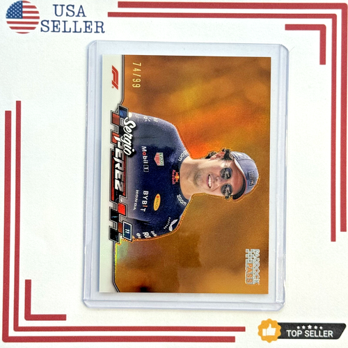 2024 Topps Paddock Pass Formula 1 #2 SERGIO PEREZ Chrome Orange Refractor /99