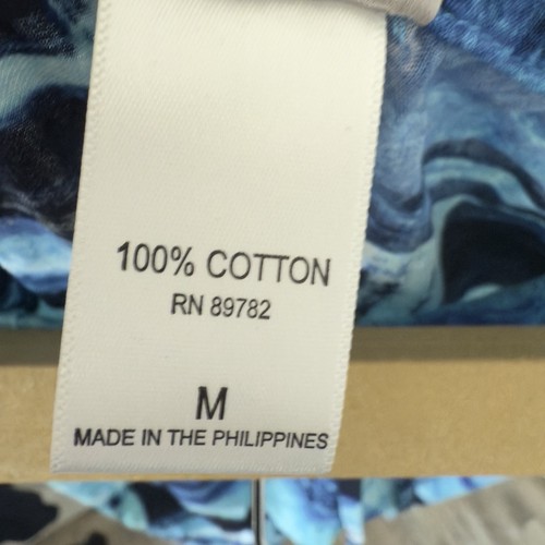 Natori Blue Abstract Loungewear Swimwear Medium Pants Drawstring  - Picture 6 of 6