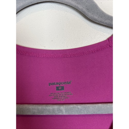 Patagonia Damen Flügelärmel Twist Front V-Ausschnitt Seabrook Bandha Pink Kleid Größe M - Bild 3 von 7