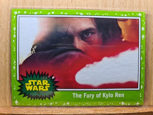 The Fury of Kylo Ren #98 Starfield Green 2017 Topps Star Wars Last Jedi S0105A