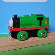 BRIO GENUINE PERCY No 6 THOMAS THE TANK ENGINE GREEN TRAIN SET WOODEN RAILWAY