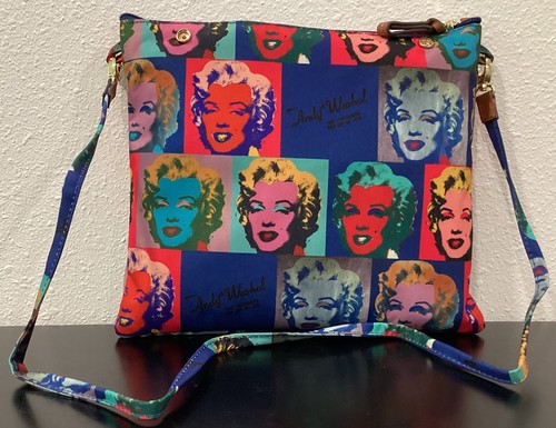 Bric's Andy Warhol Marilyn Monroe 2-Piece Nylon Leather Weekender 25" x 13" x 7" - Picture 11 of 24