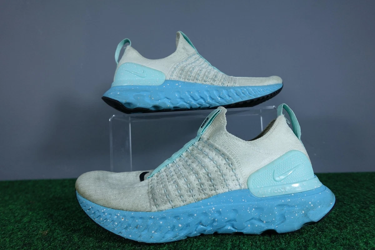 Nike React Phantom Run Flyknit 2 Blue Running Shoes Men’s Size 9.5 They main image 3