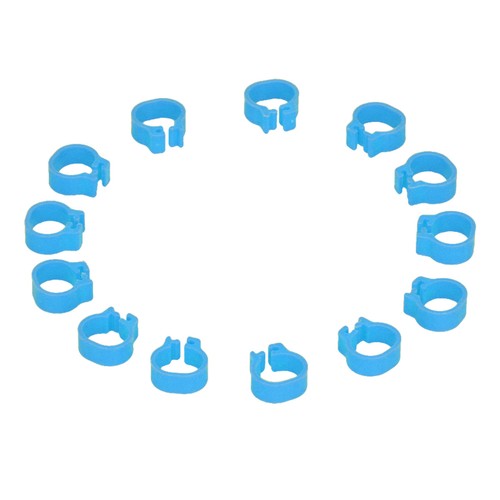 US (Light Blue)100PCS 8mm Pigeons Identification Leg Rings Poultry Leg Bands No - Picture 2 of 24
