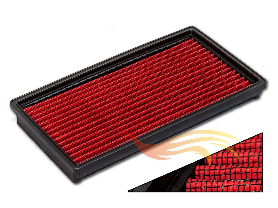 Rtunes Reusable High Flow Racing OEM Drop-In Panel Dry Engine Air Filter GF1553