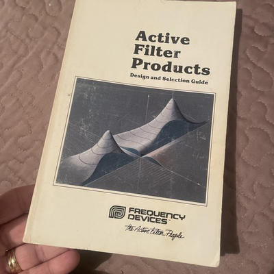 #ad Active Filter Products Design and Selection Guide 1986 Frequency Devices Co $10.50
