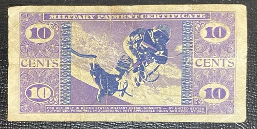 MPC SERIES 681 - 10 CENTS -  VIETNAM WAR 1969-1970 Note - Picture 2 of 2