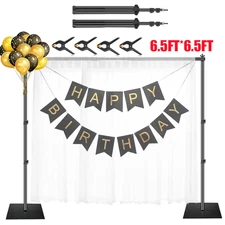 6.5 FT Heavy Duty Backdrop Stand KIT Photography Studio Background Support+Case