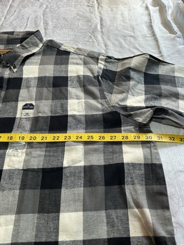 St. John's Bay schwarz & weiß kariertes Flanellhemd für Herren 3XL - Bild 4 von 9
