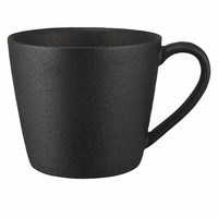 Maxwell & Williams Becher Caviar Black KegelföRmig, Tasse, Porzellan, 420 Ml