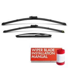 3Pcs 22'' & 21'' &11'' Windshield Wiper Blades for Smart Fortwo 11-15 BATTERY EV