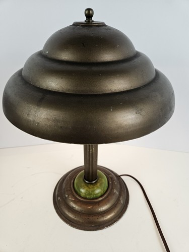 Vintage Working 1950's Mid Century Modern Metal Sputnik Flying Saucer Table Lamp - Picture 7 of 22
