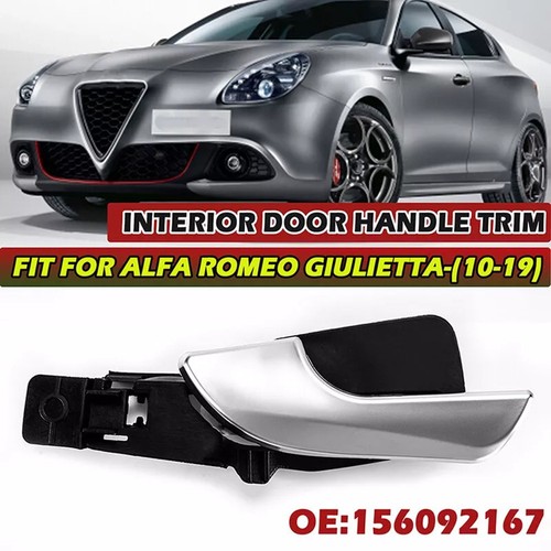 Door Handle Trim Chrome Silver Easy Installation Factory Specifications - Picture 1 of 12