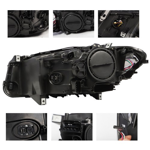 Xenon Headlights Pair For 2011-2013 BMW 5 series F10 550i 535i 528i LH+RH Side - Picture 4 of 10
