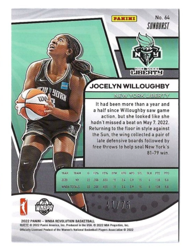 2022 Panini Revolution WNBA Singles - Base, Rookies, Inserts, Numbered Cards - Bild 139 von 281