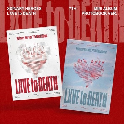 XDINARY HEROES LXVE TO DEATH 7th Mini Album PHOTO BOOK/CD+Buch+Foto+4 Karte+POB