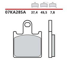 BREMBO KIT PASTIGLIE FRENO ANT. MONTA SU KAWASAKI ZZR 1400 06-08-07KA28SA