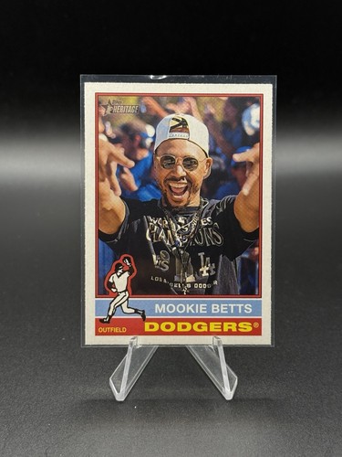 2025 Topps Heritage Baseball SP Mookie Betts # 487 Image Variation L A Dodgers