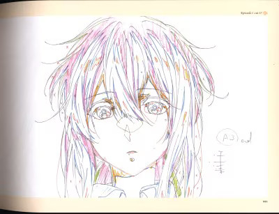 アート・デザイン・音楽 VIOLET EVERGARDEN Keyframes Collection 1 Violet Evergarden Animation Keyframes Collection Vol. 1
