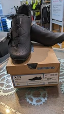 Shimano Mens XC3 mountain/spin shoes,black, 42/8.5,2 hole, new in the box!