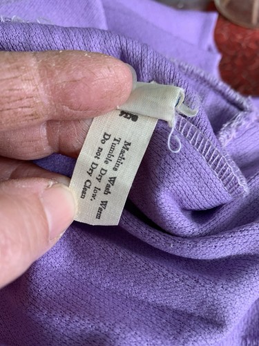 Falda plisada acordeón púrpura vintage años 70 talla mediana académica de EE. UU. - Imagen 7 de 8