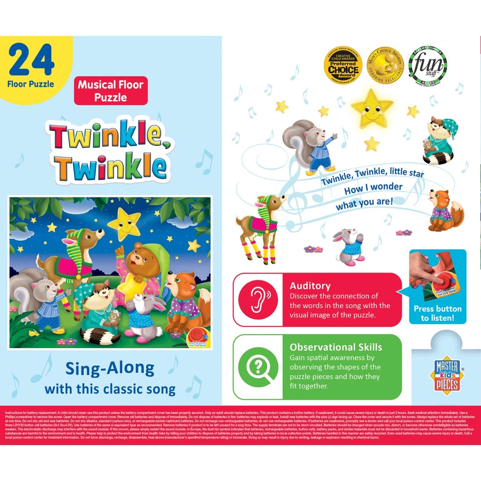 MasterPieces - Twinkle Twinkle - 24 Piece Musical Floor Jigsaw Puzzle - Image 4 of 4