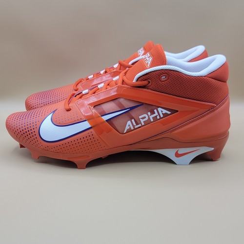 Nike Alpha Menace Pro 4 SMU Clemson University Tigers Fußballschuhe Größe 15