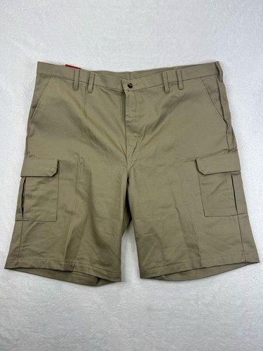 Red Kap Mens Cotton Cargo Shorts Khaki Industrial Work Uniform PC86KH0 NWT 46x12 - Picture 3 of 5