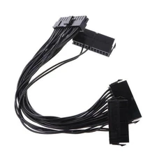 24Pin 20+4Pin Triple PSU ATX Power Supply Adapter Cable 18AWG Wire For Mining