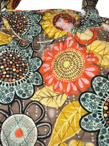 Vera Bradley Glenna Shoulder Bag Retired Flower Shower Retro Beach Spring - Picture 10 of 13