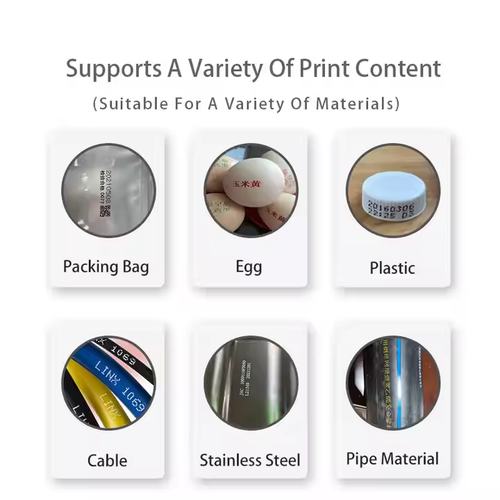 Handheld inkjet printer prints the production date barcode and QR code on the pa - Afbeelding 4 van 5