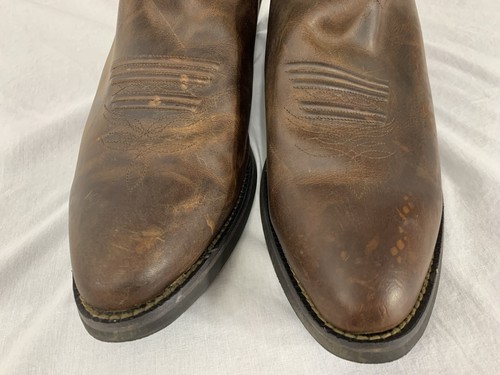 Justin Stampede #2551 spitz zulaufend braun Western Cowboystiefel HERREN 13 EE WEITE - Bild 11 von 15