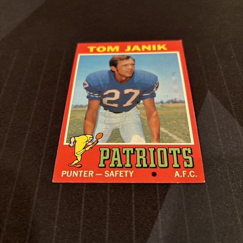 1971 Topps Football #82 Tom Janik New England Patriots 2 - Picture 2 of 6