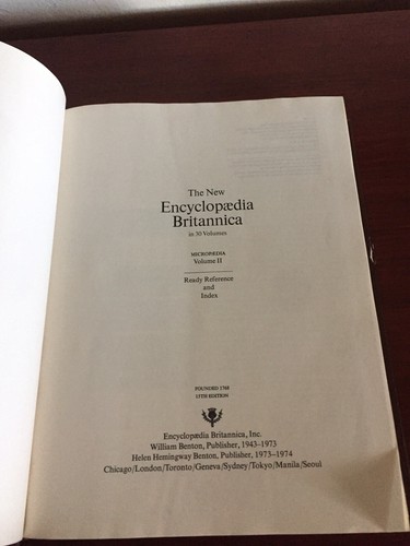Encyclopedia Britannica Macropedia Ready Reference & Index Volumes 1-5 1978 - Bild 6 von 10