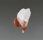 lighting fixture 1 Light Wall Sconce, W:7.5" x H:11"  Murano Style Glass(White).