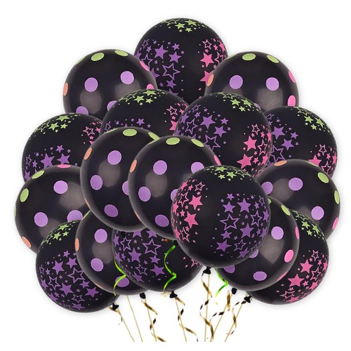 Palloncini compleanno radio 12" brillanti al buio baloncini stampa pois decorazione festa BAL - Foto 8 di 21