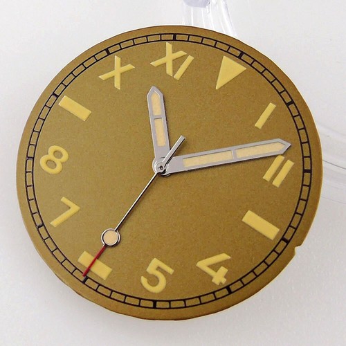 29mm Luminous Black Watch Dial Hand Fit miyota 8215 8215 NH35 NH36 2824 2836 - Picture 2 of 10